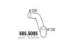 VOLVO 1628556 Exhaust Pipe